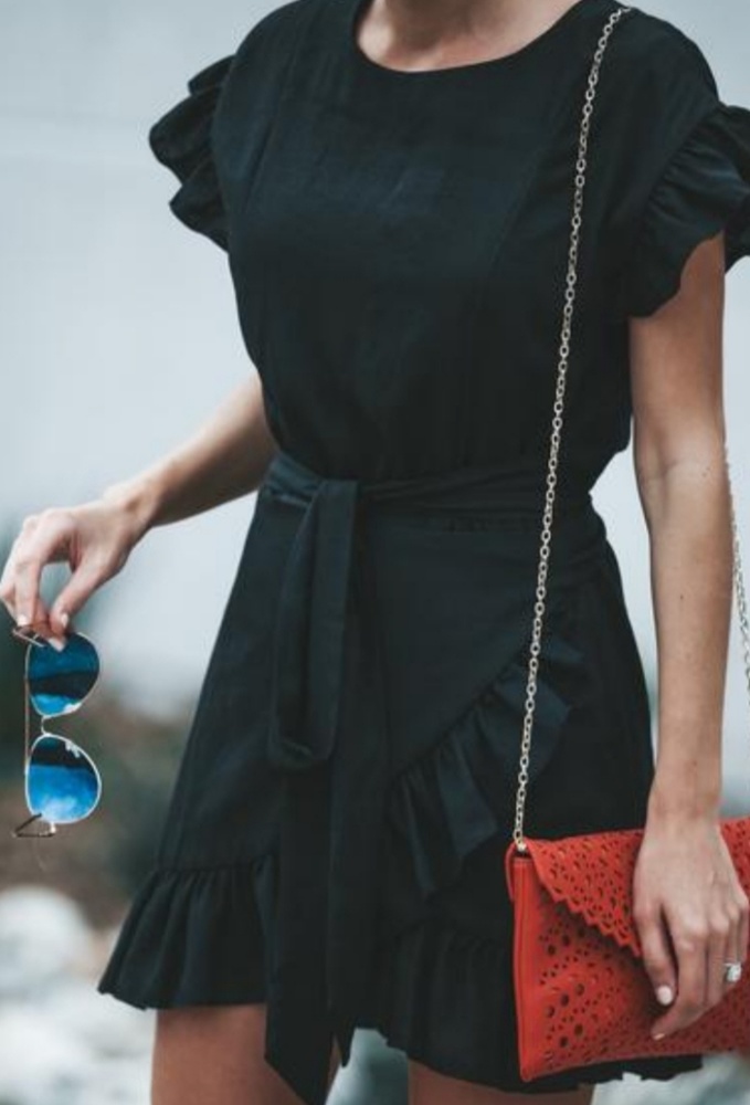 Lovina Ruffle Wrap Dress from Vici